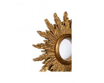 Chelsea House - Sunbeam Mirror in Antique Gold/Clear