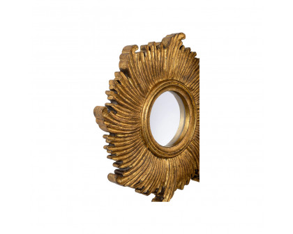 Chelsea House - Daybreak Mirror in Antique Gold/Clear