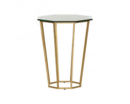 Chelsea House - Ursa Side Table in Antique Gold