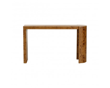 Chelsea House - Carnegie Console Table in Burl