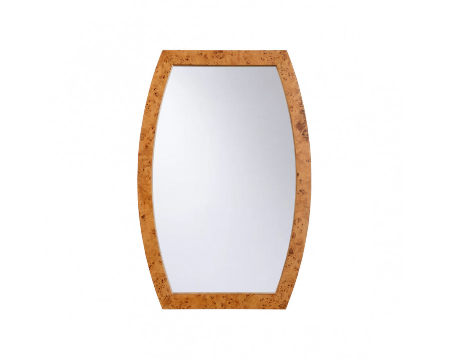 Chelsea House - Hewett Mirror in Dark Burlwood/Clear/Plain