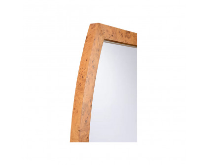 Chelsea House - Hewett Mirror in Dark Burlwood/Clear/Plain