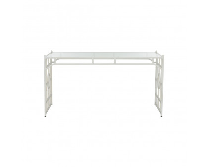 Chelsea House - Trellis Desk in White/Clear