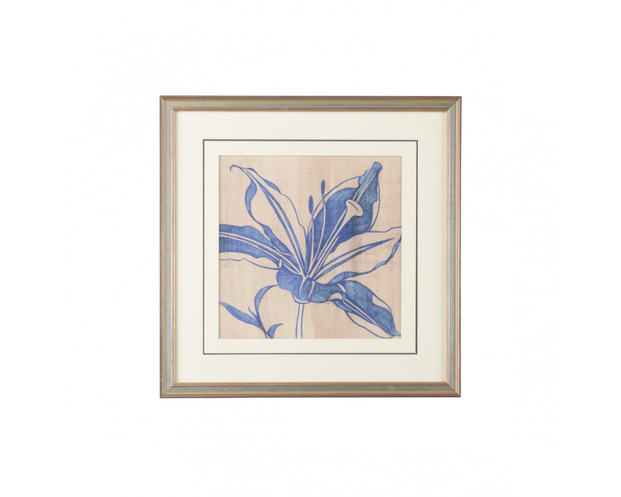 Chelsea House - Indigo Lily With Double Mat in Giclee