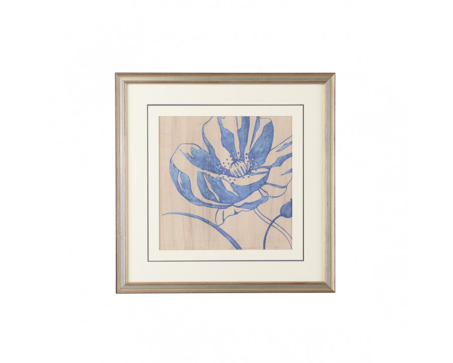 Chelsea House - Indigo Poppy With Double Mat in Giclee