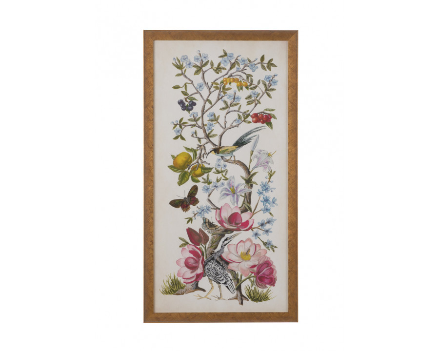 Chelsea House - Chinoiserie Natura II in Antiqued Gold Frame