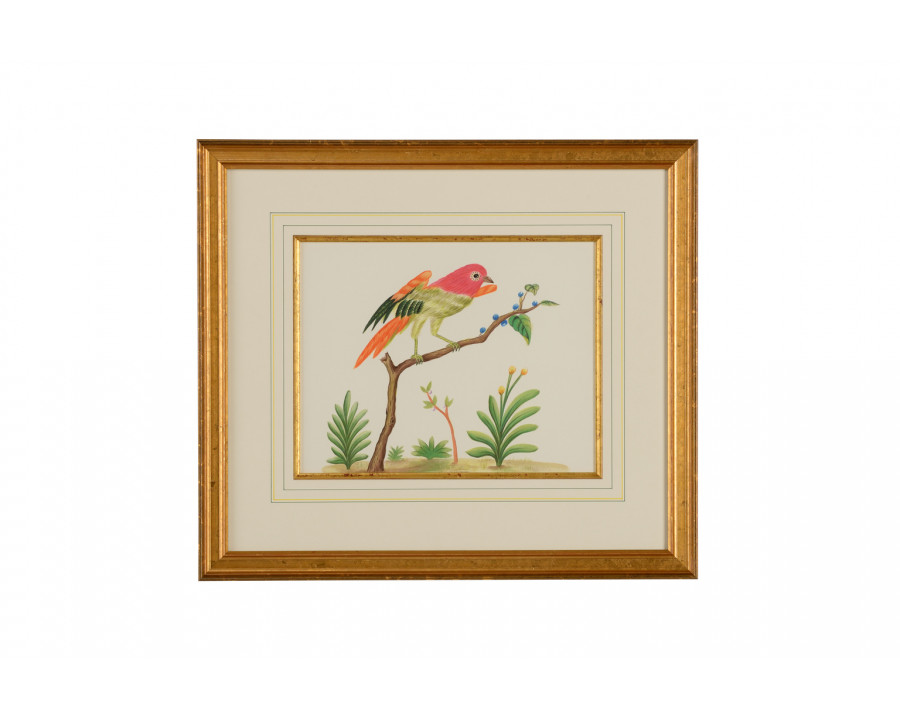 Chelsea House - Multicolor Bird in Gold Frame