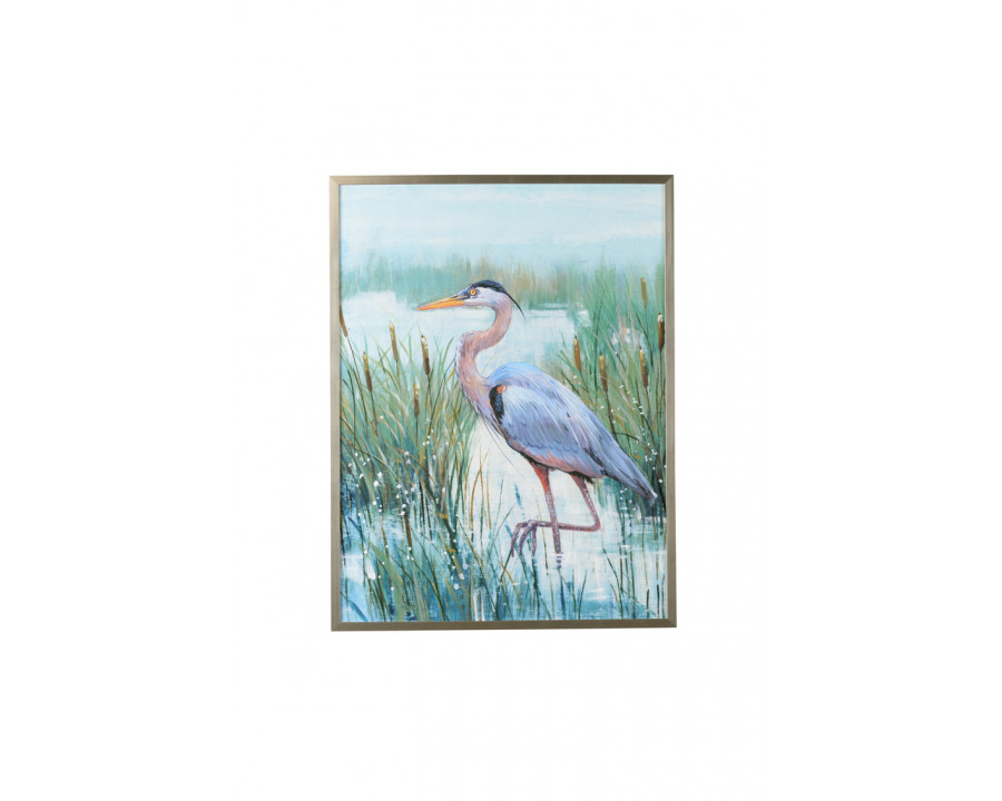 Chelsea House - Marsh Heron II in Multi-Color