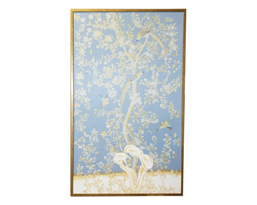 Chelsea House - Phila Panel-Blue/Gold-A in Multi-Color