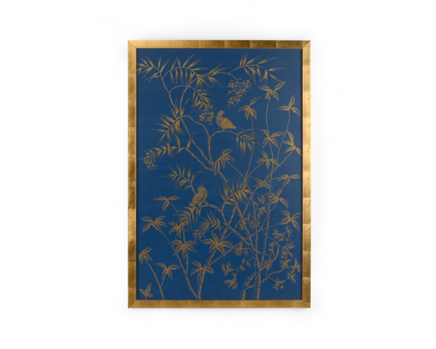 Chelsea House - Gold Buckhead Panel On Blue A