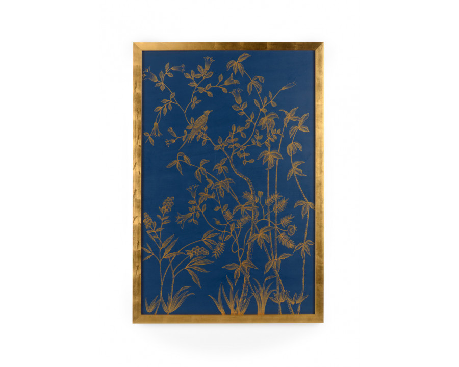 Chelsea House - Gold Buckhead Panel On Blue B