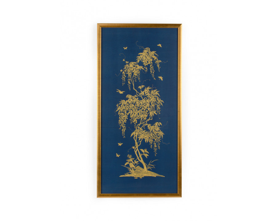 Chelsea House - Gold Flowering Tree On Blue A