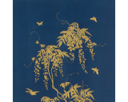 Chelsea House - Gold Flowering Tree On Blue A