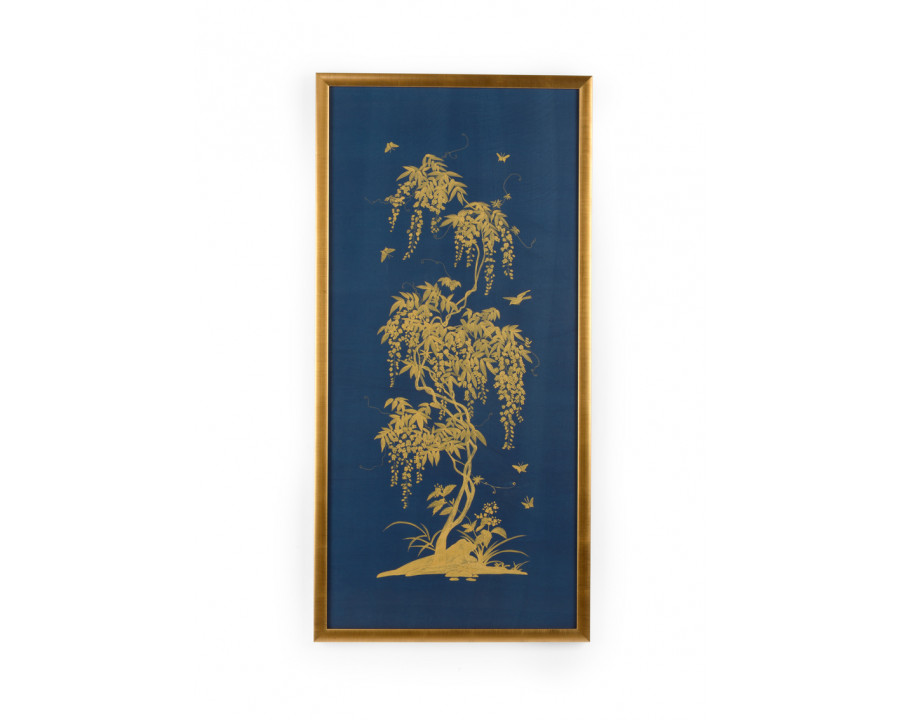 Chelsea House - Gold Flowering Tree On Blue B