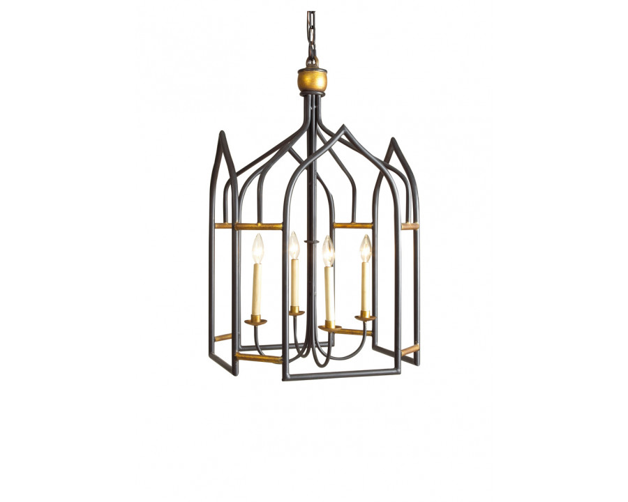 Chelsea House - Seville Lantern in Black/Gold