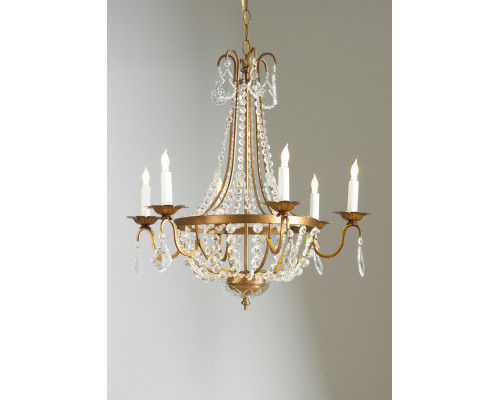 Chelsea House - Empire Chandelier in Crystal Drops