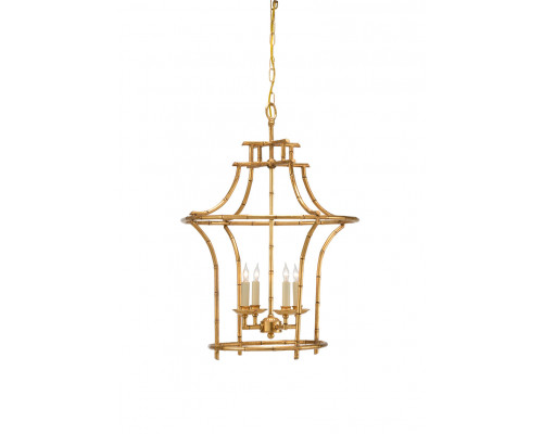 Chelsea House - Bamboo Chandelier in Antique Gold