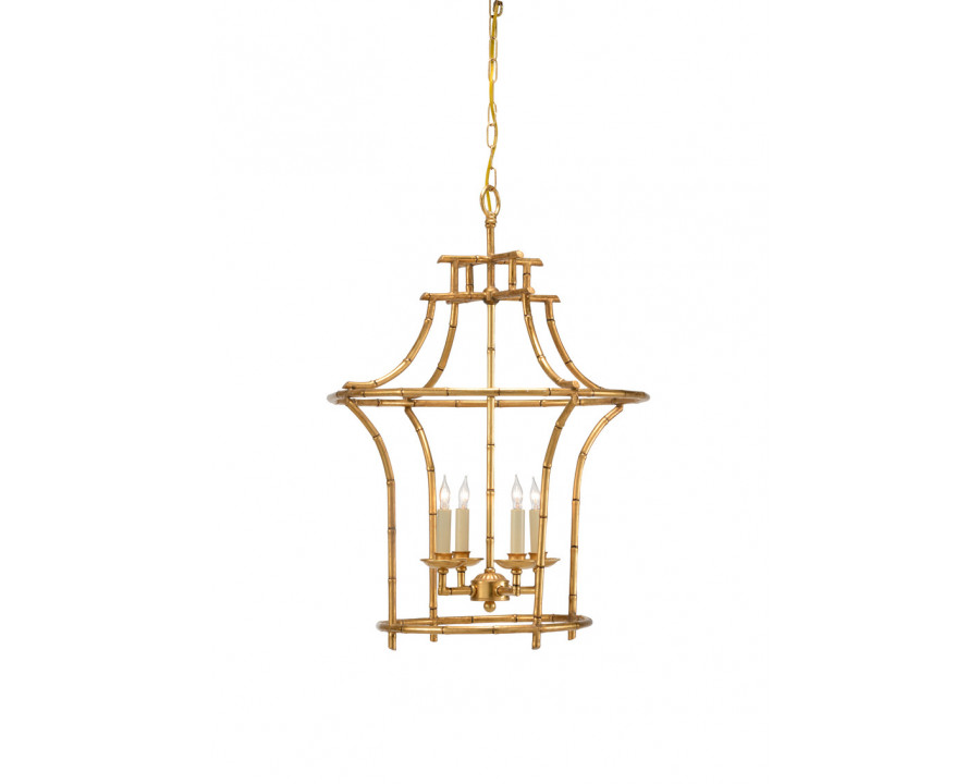 Chelsea House - Bamboo Chandelier in Antique Gold