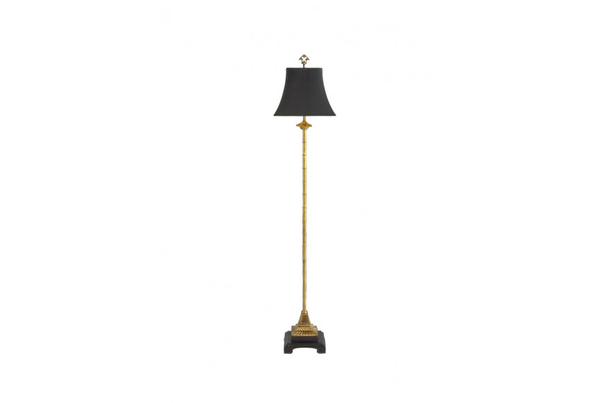 Chelsea House™ Bamboo Column Floor Lamp - Antique Brass