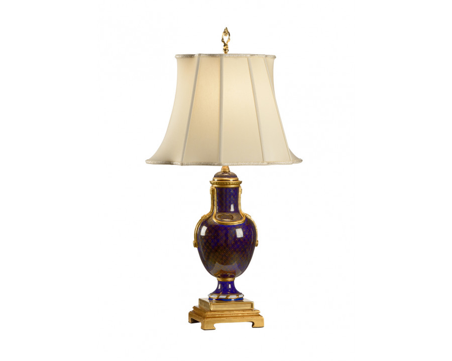 Chelsea House - Sloan Accent Lamp in Cobalt/Gold