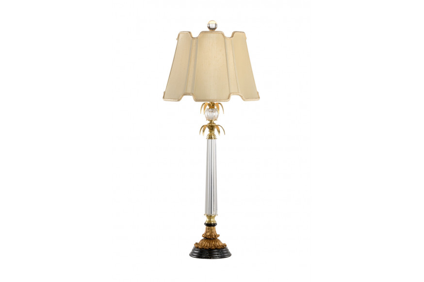 Chelsea House™ Forsythe Buffet Lamp - Clear/Antique Brass