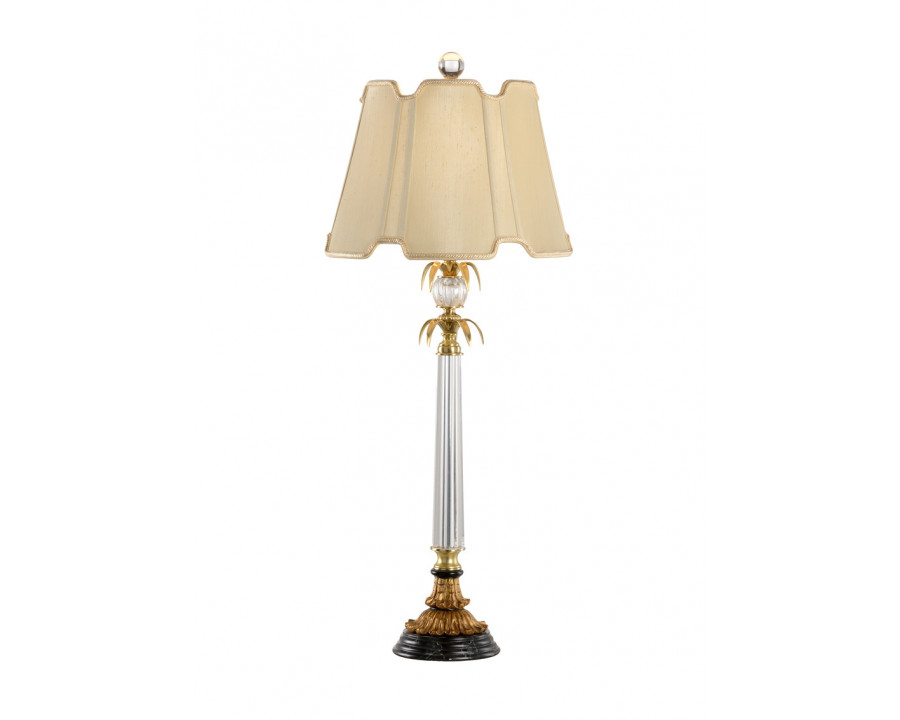 Chelsea House - Forsythe Buffet Lamp in Clear/Antique Brass