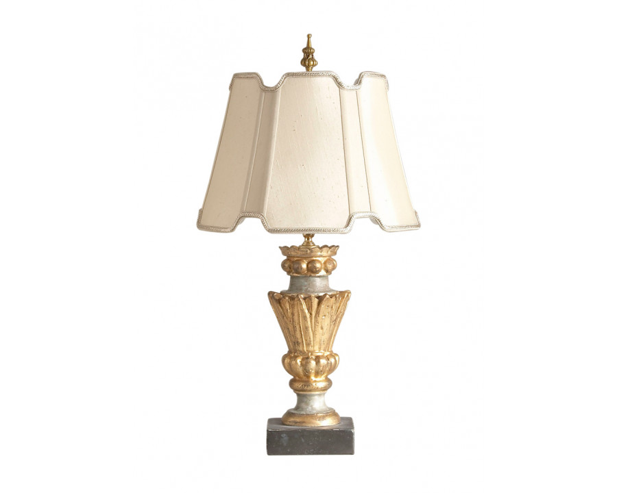 Chelsea House - Rimini Table Lamp in Antique Silver/Gold