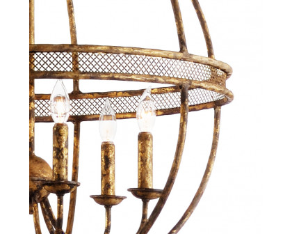 Chelsea House - Tuscan Chandelier in Old Gold Finish