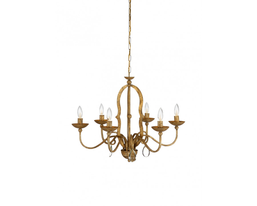 Chelsea House - Newport Chandelier With Gold Highlights