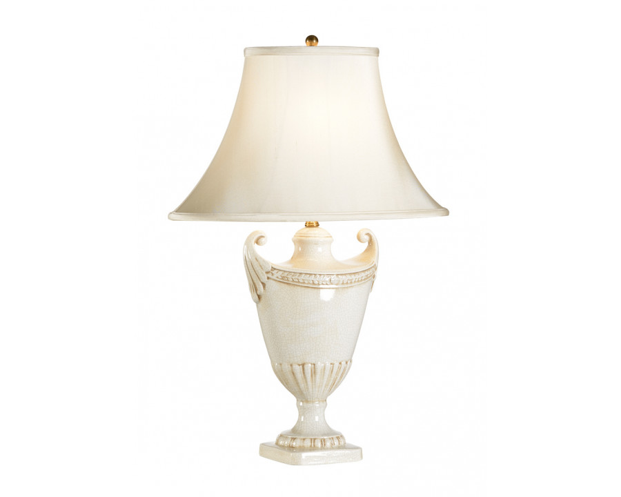 Chelsea House - Presley Urn Lamp in Antique White/Brass Accents