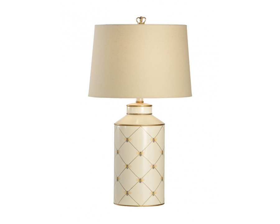 Chelsea House - Queen Bee Lamp in Gold Accents/Cream