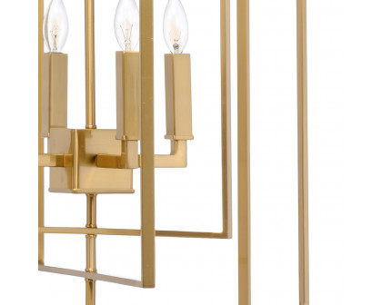 Chelsea House Cube Chandelier - Antique Brass