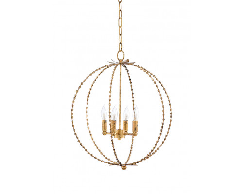 Chelsea House - Hillsboro Chandelier in Blackened Gold Leaf