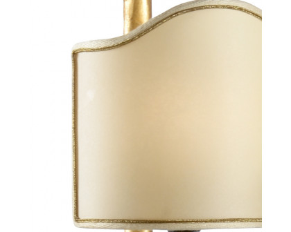 Chelsea House Oak Leaf Lamp - Gold Leaf, Left Facing