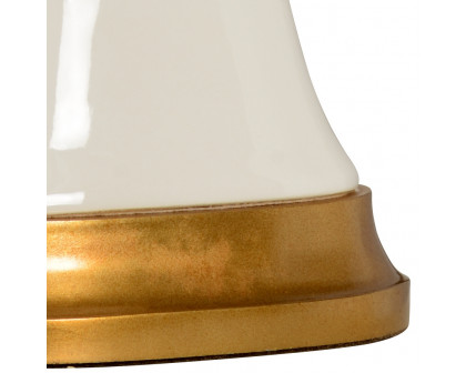 Chelsea House Hopper Lamp - White