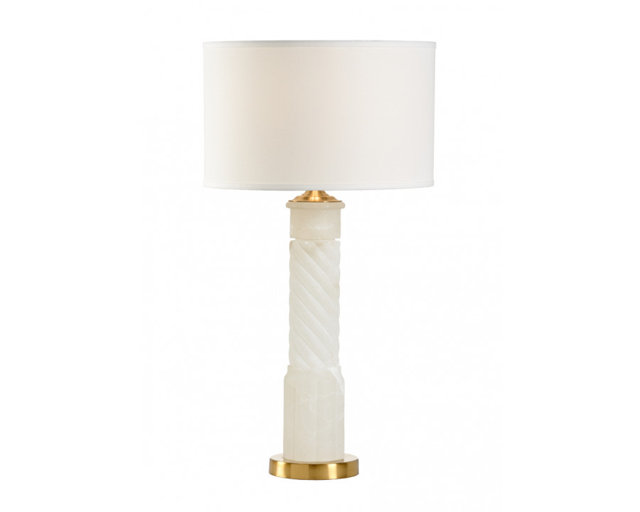 Chelsea House - Roman Alabaster Lamp in Natural White