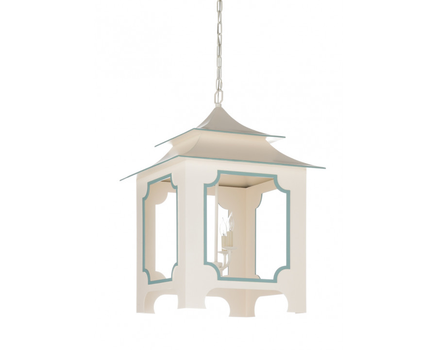 Chelsea House Tole Pagoda Lantern - Cream, Large