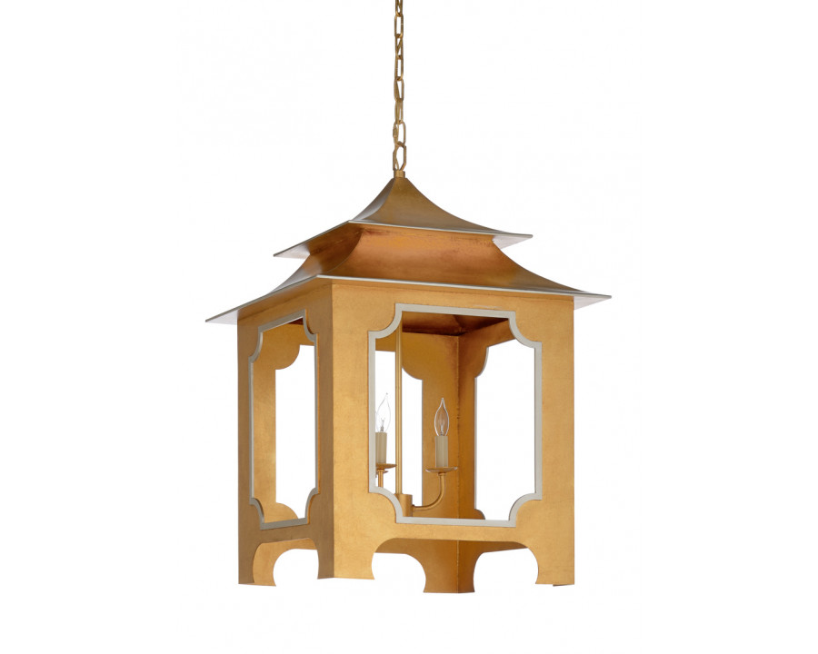 Chelsea House Tole Pagoda Lantern - Gold, Large