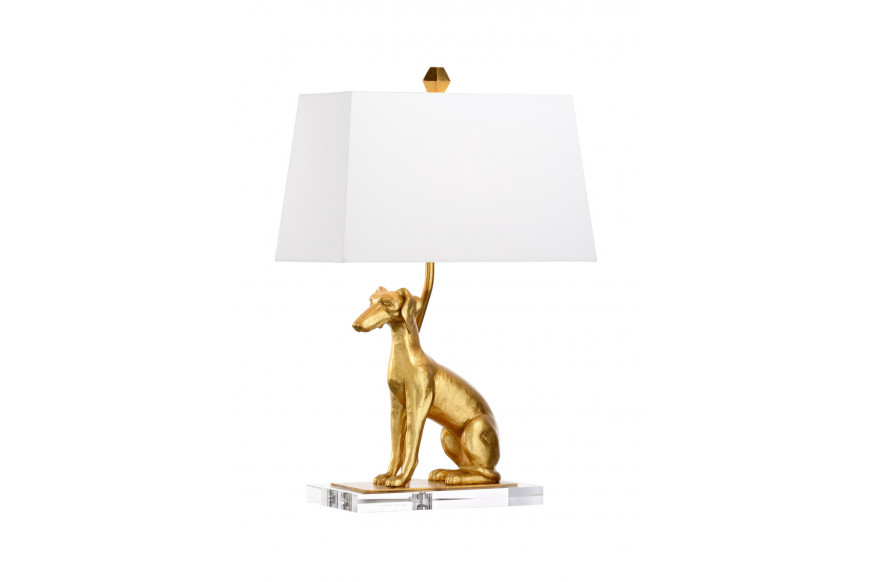 Chelsea House™ Flossie Lamp - Antique Gold, Left Facing