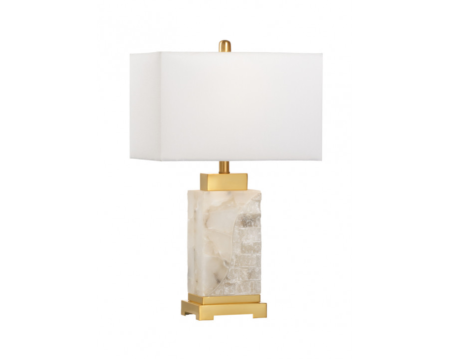 Chelsea House - Park Place Lamp in Natural White/Gold Leaf