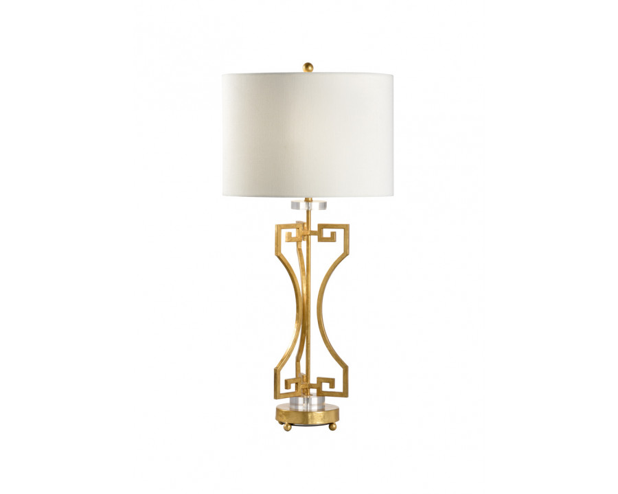 Chelsea House - Greek Key Lamp in Gold