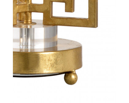 Chelsea House - Greek Key Lamp in Gold