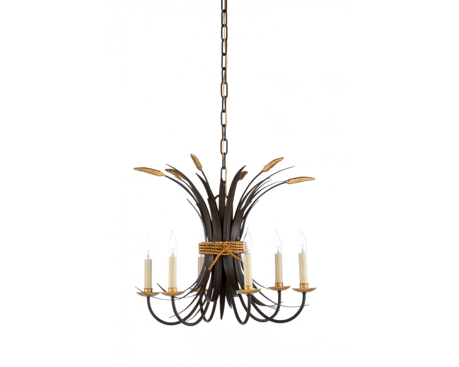 Chelsea House Wheat Chandelier - Bronze