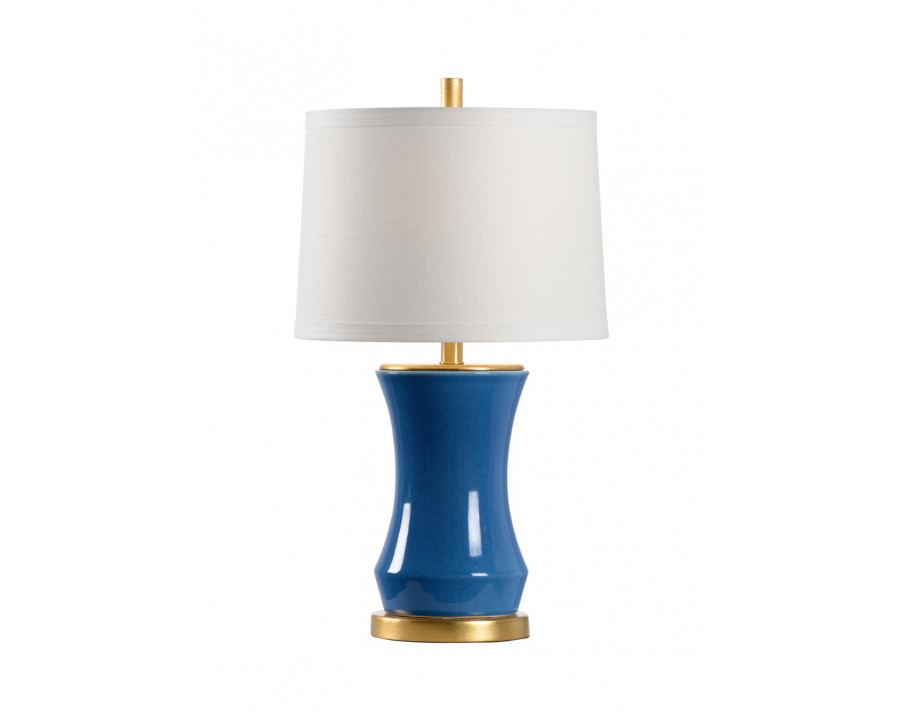 Chelsea House - Bel Air Lamp in Blue Crackle