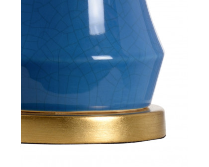 Chelsea House - Bel Air Lamp in Blue Crackle