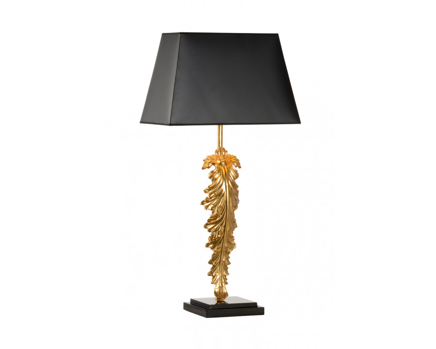 Chelsea House - Grand Leaf Lamp in Antique Gold