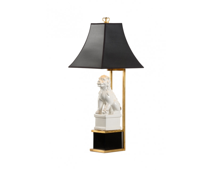 Chelsea House - Chinese Dog Lamp in Cream