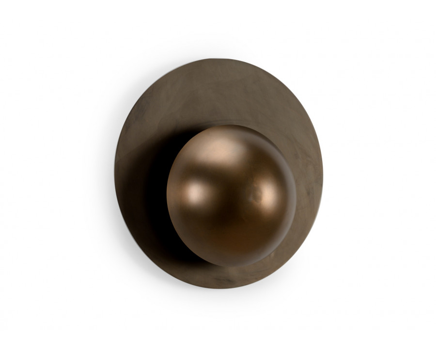 Chelsea House - Circle Sconce in Aged Copper/Black