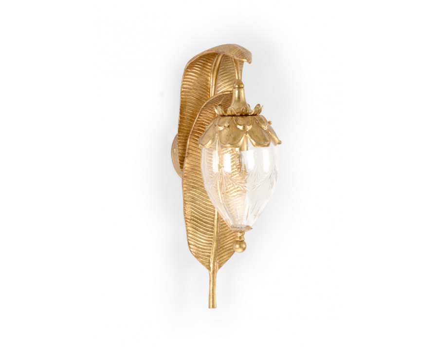 Chelsea House - Large Sconce in Antique Gold Leaf