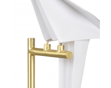 Chelsea House - Origami Bird Table Lamp in Antique Brass/Cream